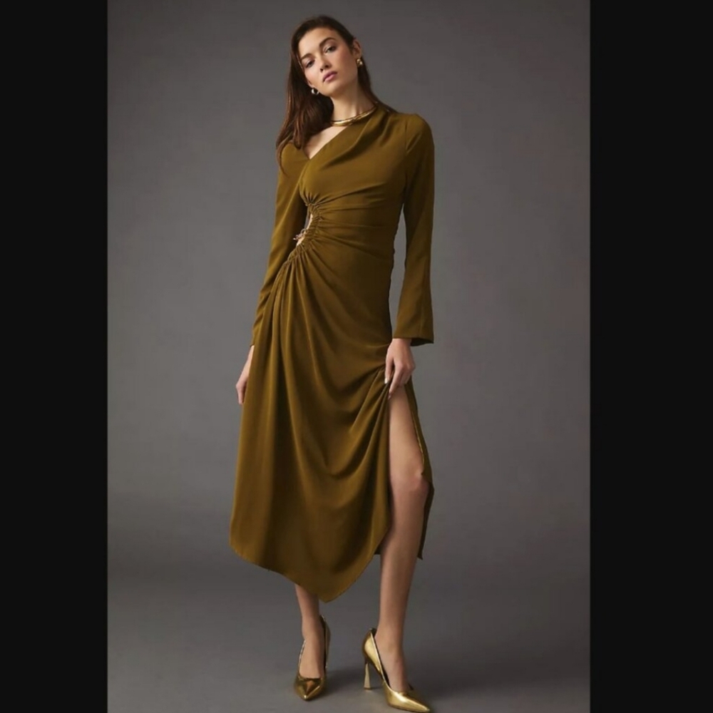 Moon River Side Cut-Out Dress